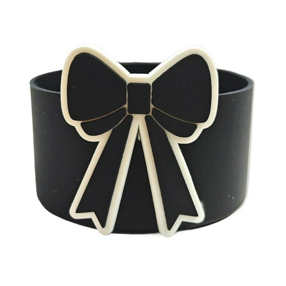 Silicone Anti-Slip Sleeve for Water Bottle with Bowknot Design, Multiple Colors