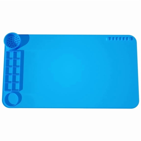 Silicone Art Painting Mat Spill-Rim Magnetic Cups Large Work Surface Craft Mat Easy Clean for Painting Art Projects DIY Crafting Activities