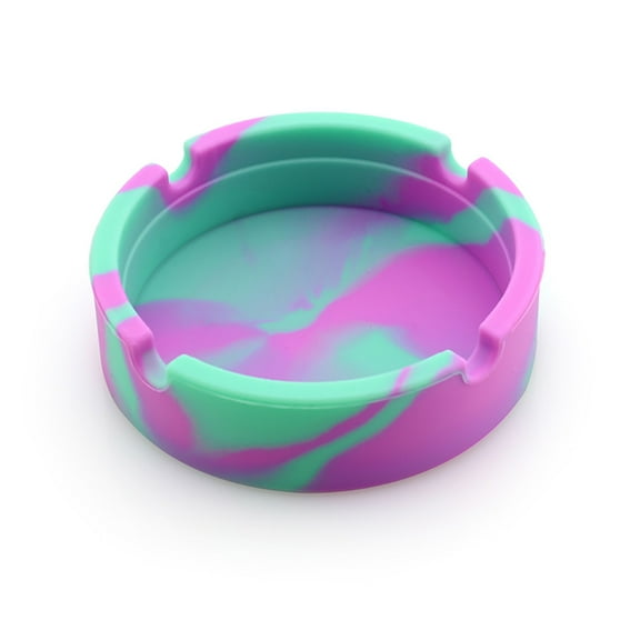 Silicone Ashtray under $5! CQCYD Rubber High Temperature Heat Resistant Ashtray, Round Silicone Ashtray for Indoor Outdoor, Easy Clean Dishwasher Safe Ashtray, Portable Ashtray for Patio Garden
