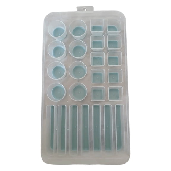 Silicone Assorted Shapes Pop-Out Bottom Ice Cube Tray