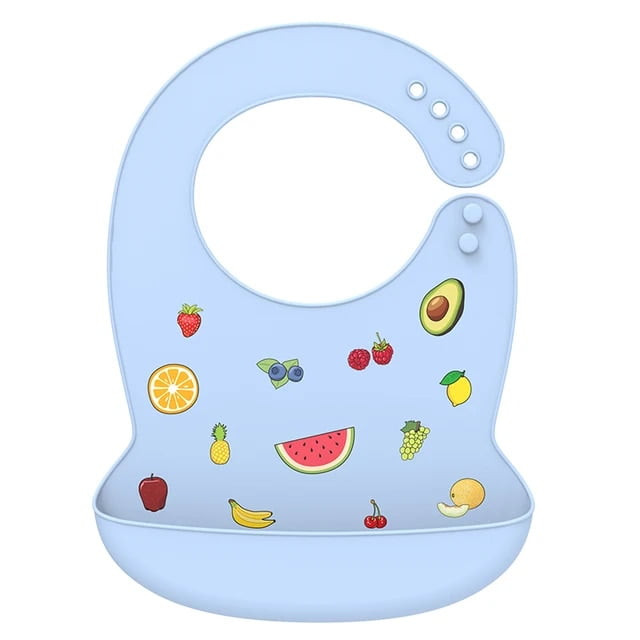 Silicone Babi Bib Waterproof Saliva Dripping Banana Bibs Cartoon