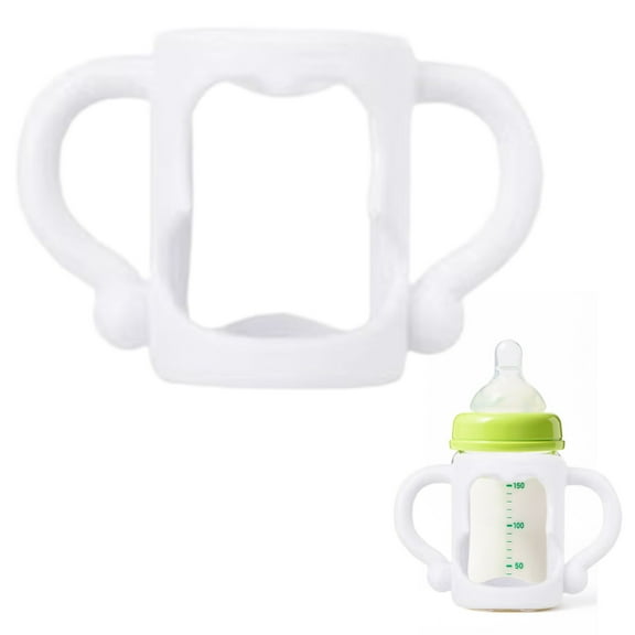 Silicone Baby Bottle Handles for 8 oz/250 ml Narrow-Neck Bottles – Universal Fit for Dr Brown’s, NUK, Tommee Tippee – BPA-Free, Easy-Grip Handles for Baby Feeding & Transition to Cup