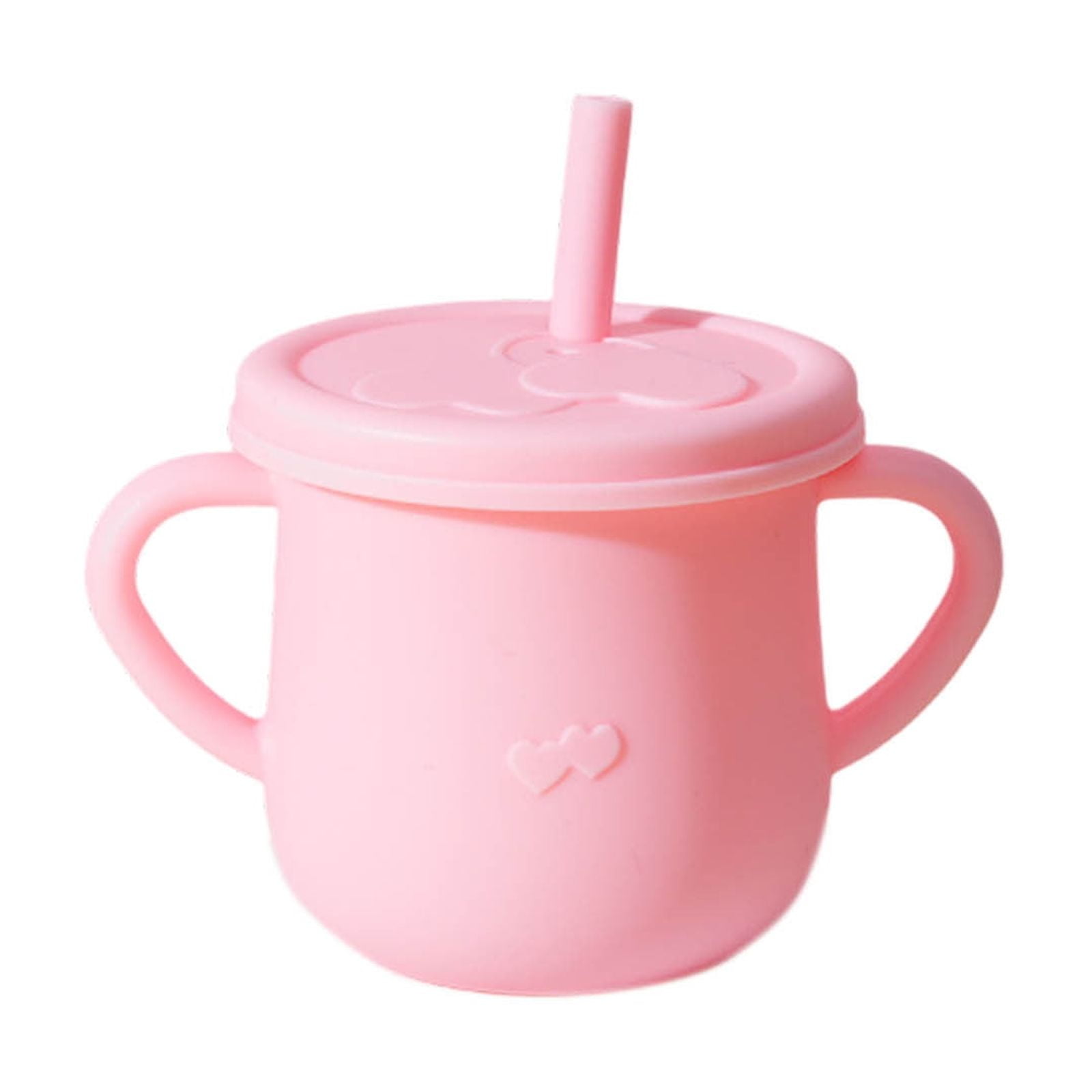 Silicone Baby Cup with Straw - Sippy Cup for 1 Year Old - Unbreakable ...