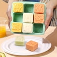 thumbnail image 1 of Silicone Baby Food Storage Container & Ice Cube Mold - Leakproof Stackable Freezer Tray for Breast Milk, Purees, Ice Cream, and Toddler Snacks, 1 of 2