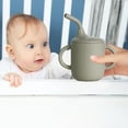 thumbnail image 1 of Silicone Baby Sippy Cup with Straw & Handles,Trainer Cup Toddler for Boys and Girls,Removable Baby Straw Cup,Unbreakable Spill-Proof Toddler Drinking Cup, 1 of 6