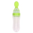 thumbnail image 1 of Silicone Baby Spoon Baby Cartoon Green Rice Cereal Spoon Baby Food Supplement Feeding Silicone Rice Cereal Bottle Spoon, 1 of 8