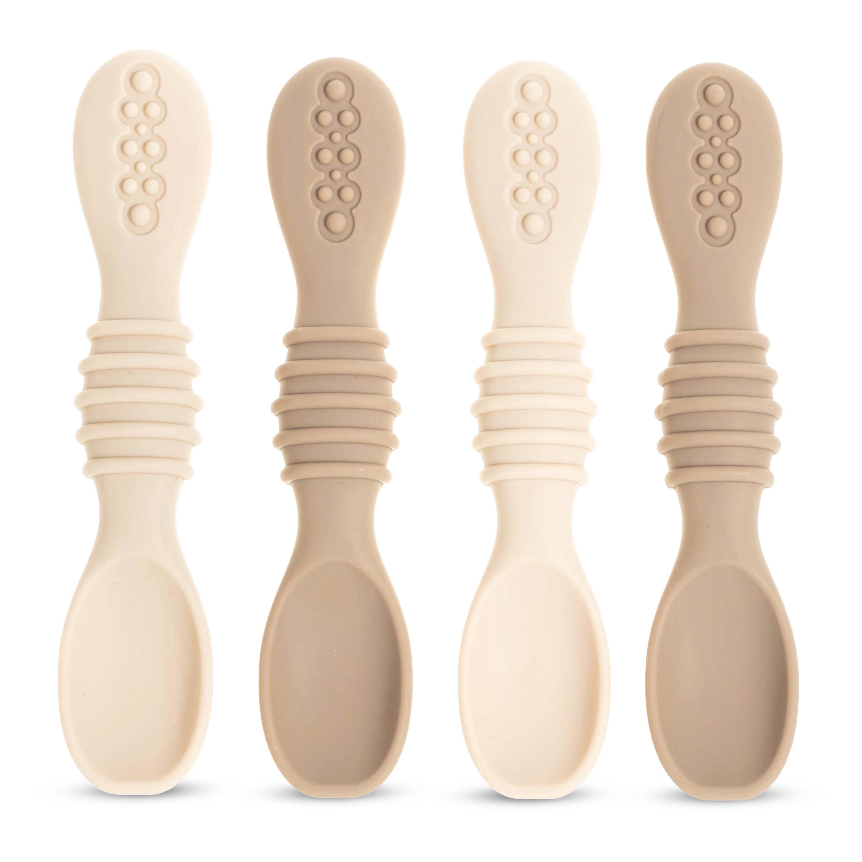 Silicone Baby Spoons for Baby Led Weaning 4-Pack, First Stage Baby ...