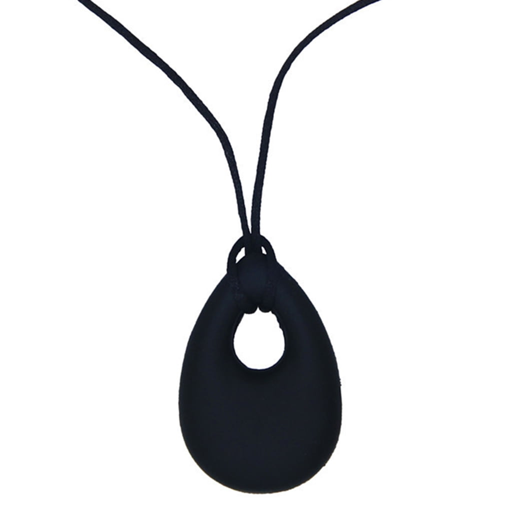Silicone Baby Teether Toddler Drop Ring Teething Necklace Pendants
