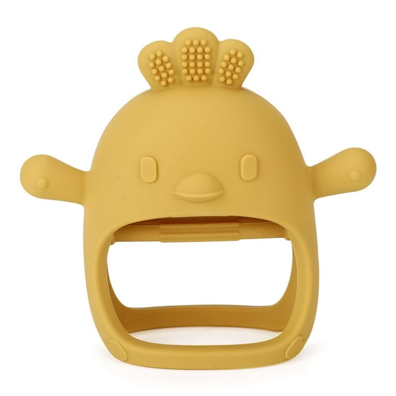Silicone Baby Teether Toy for Infants 3+ Months, BPA Free Anti-Drop Silicone Mitten Teething Toy for Soothing Sore Gums, Baby Chew Toys for Sucking Needs