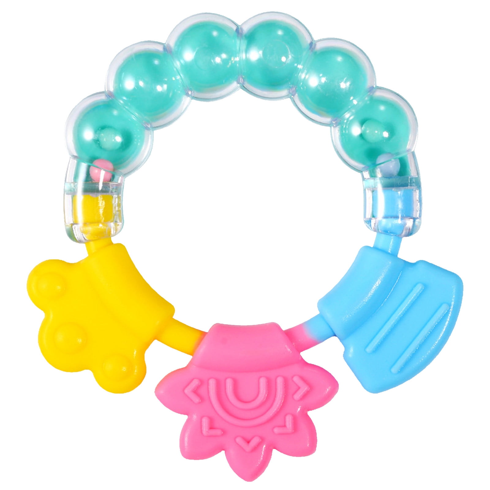 Silicone Baby Teethers，Baby Teething Toys Soothe Massage Gums For 3