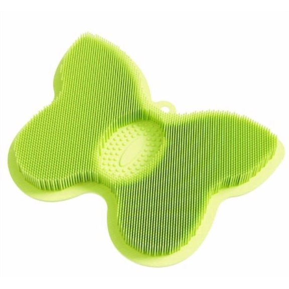 Silicone Back and Foot Scrubber Mat - Wall-Mounted Suction Cup Scrubber and Foot Massager, Non-Slip Design