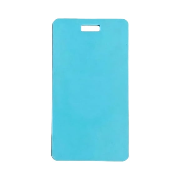 Silicone Badge Notepad Erasable Id Card Clip Note Board For People Home Outdoor(Sky Blue-8.5X5.4Cm)
