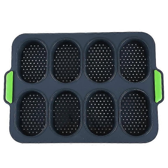 Silicone Baguette Pan Hot Dog Molds Non-stick French Bread Loaf Baking Mould, Toast Cooking Bakers Roll Pan Sandwich Mold French Baguette Brea