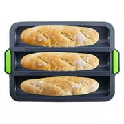 Silicone Baguette Pan, iPstyle French Bread Baking Tray Mould Loaf Breadstick Easy Cleaning Care