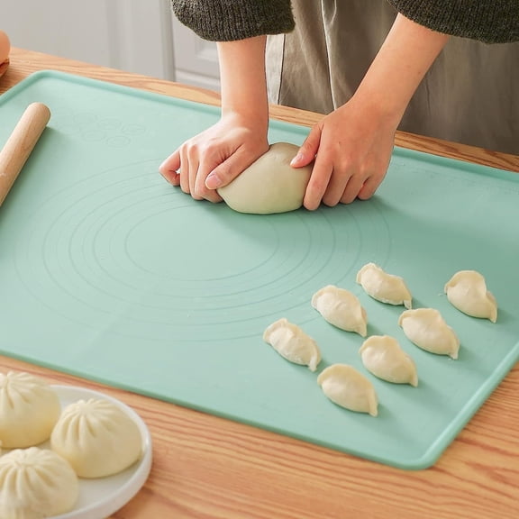 Silicone Baking Mat, 20"X28" Extra Large Non-stick Silicone Mat With High Edge, Food Grade Silicone Dough Rolling Mat
