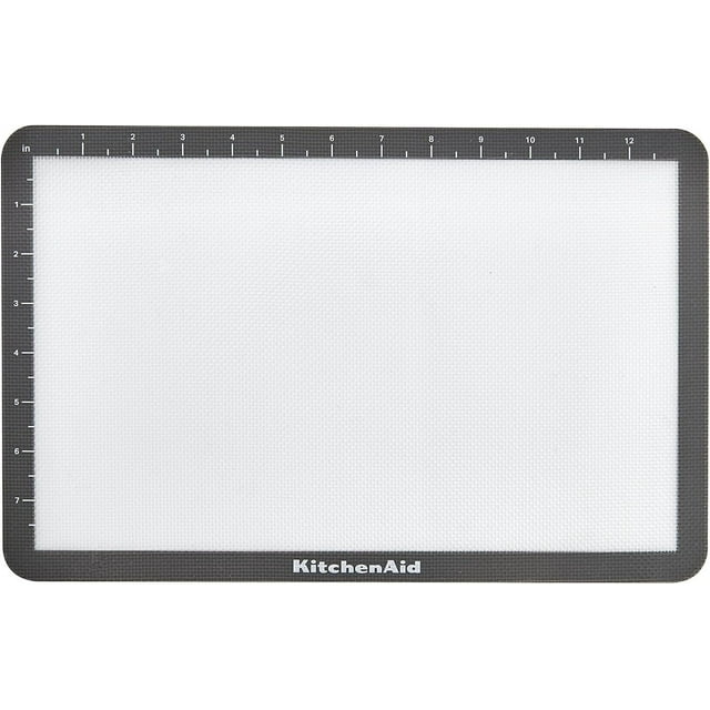 Silicone Baking Mat, 9x14Inch, Gray Even Heat Distribution for