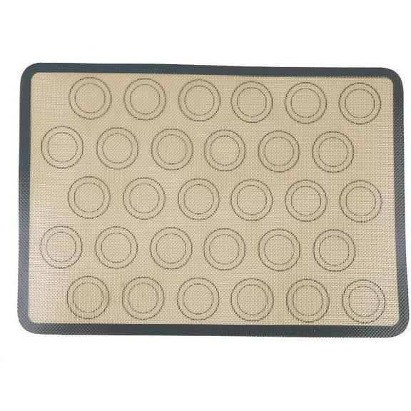 Silicone Baking Mat Baking Sheet Nonstick Bakeware Mat Heat Resistant Cookie Oven Liner for Cookies Macarons Bread Pastry Toaster Pizza, 1 PC