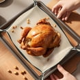 thumbnail image 1 of Silicone Baking Mat, Foldable Non Stick Oven Liner with Metal Snap Button, Reusable Baking Sheet Mat for Roasting Chicken and Baking, 1 of 5