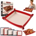 Silicone Baking Mat Oven Liners Leakproof with Snap Lock Edges Non ...