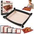 Silicone Baking Mat Oven Liners Leakproof with Snap Lock Edges Non ...
