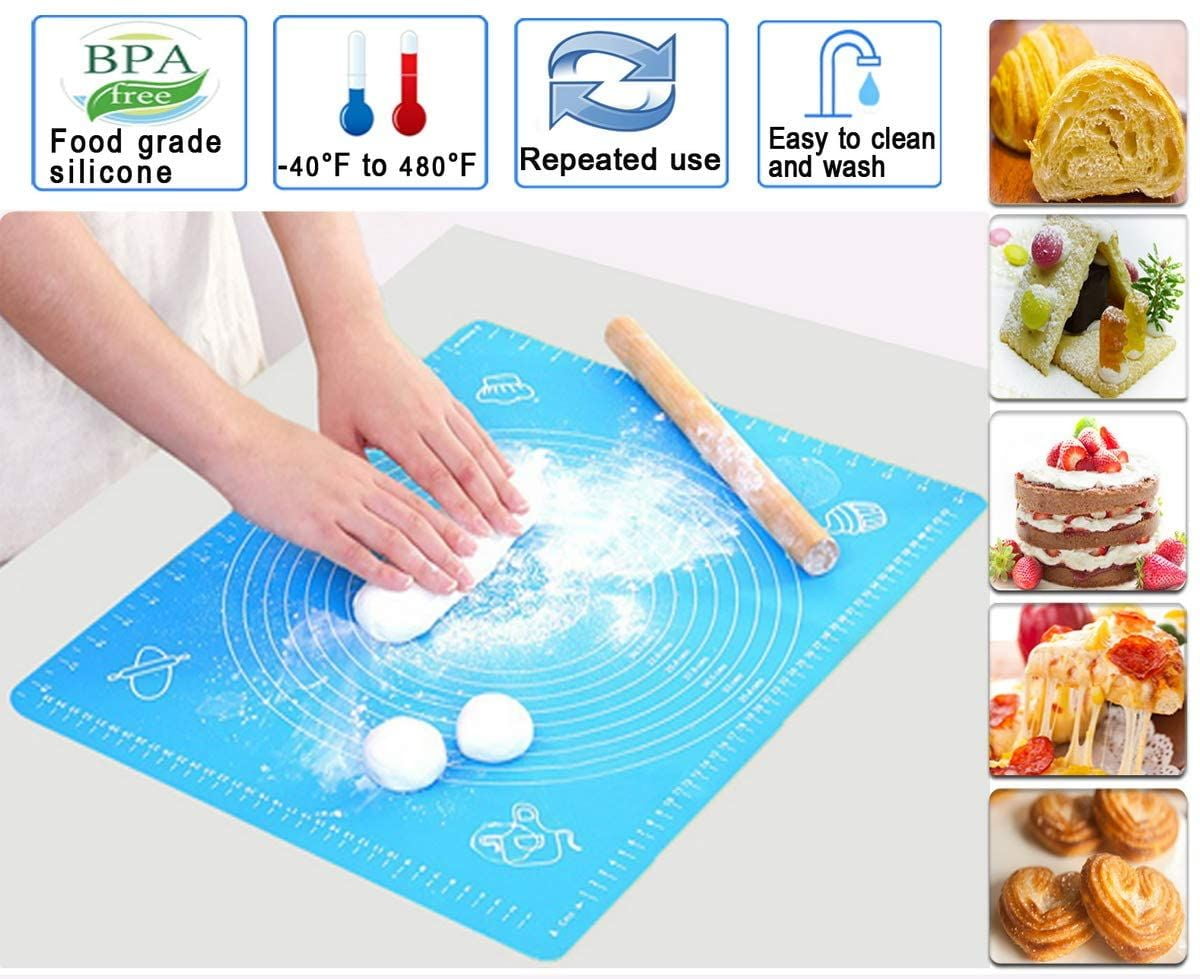 Rolling Pins Pastry Boards Large Silicone Mat Place Mats Heat