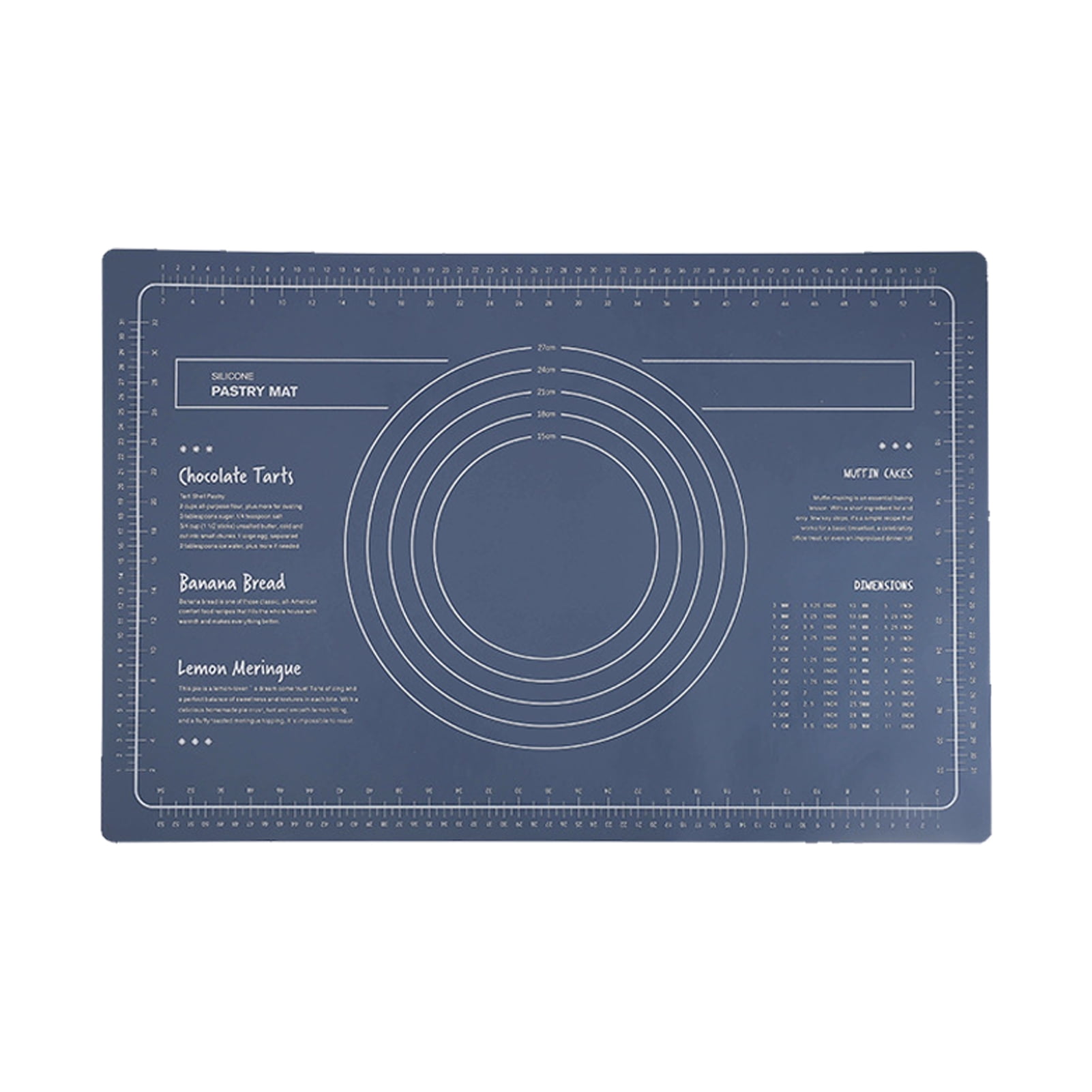Silicone Baking Mat, Silicone Dough Rolling Mat, Silicone Pastry Mat, 24X16 Inch Large Non slip Silicone Baking Mat with Measurements, Dough Rolling Mat, Fondant and Pie Crust Mat