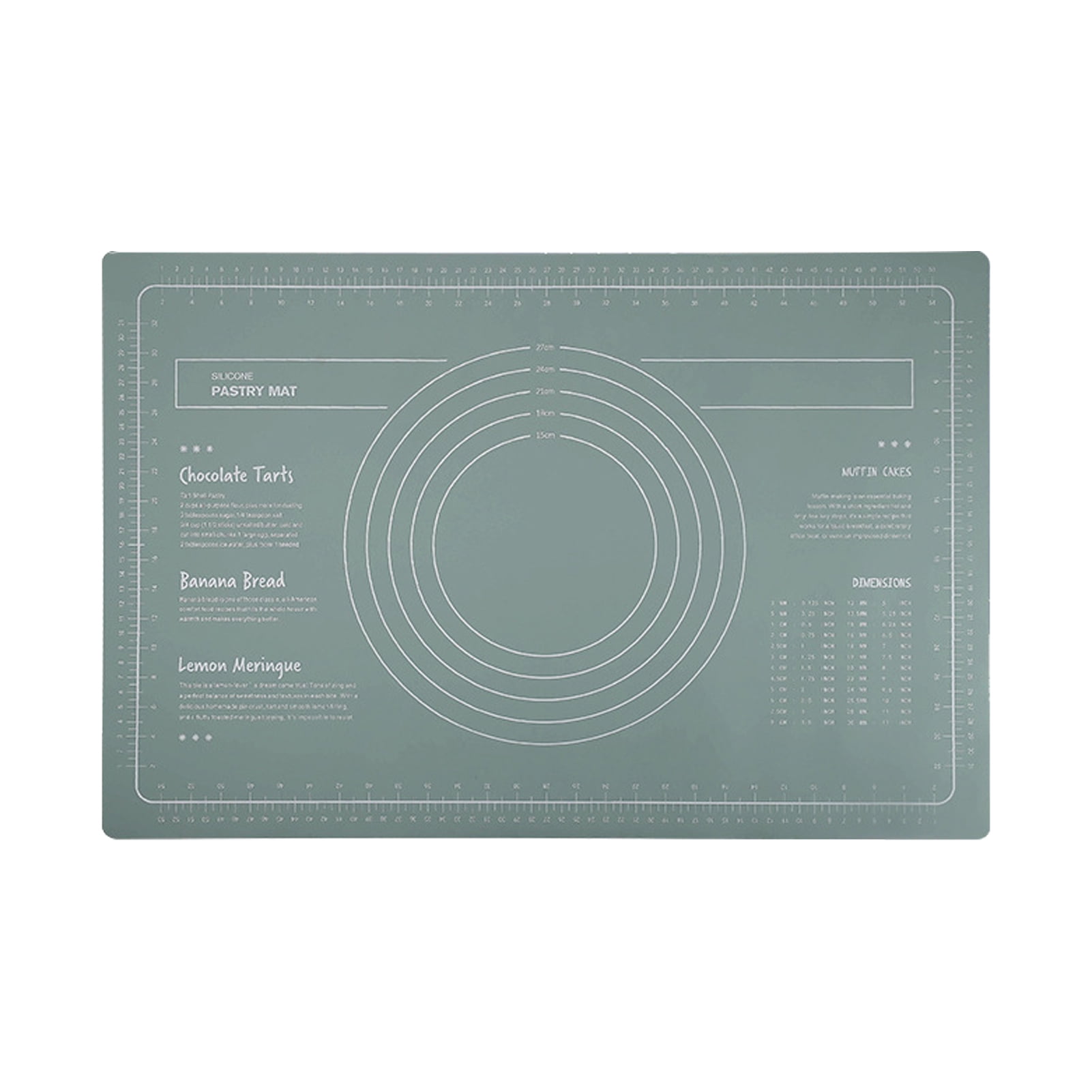 Silicone Baking Mat, Silicone Dough Rolling Mat, Silicone Pastry Mat, 24X16 Inch Large Non slip Silicone Baking Mat with Measurements, Dough Rolling Mat, Fondant and Pie Crust Mat
