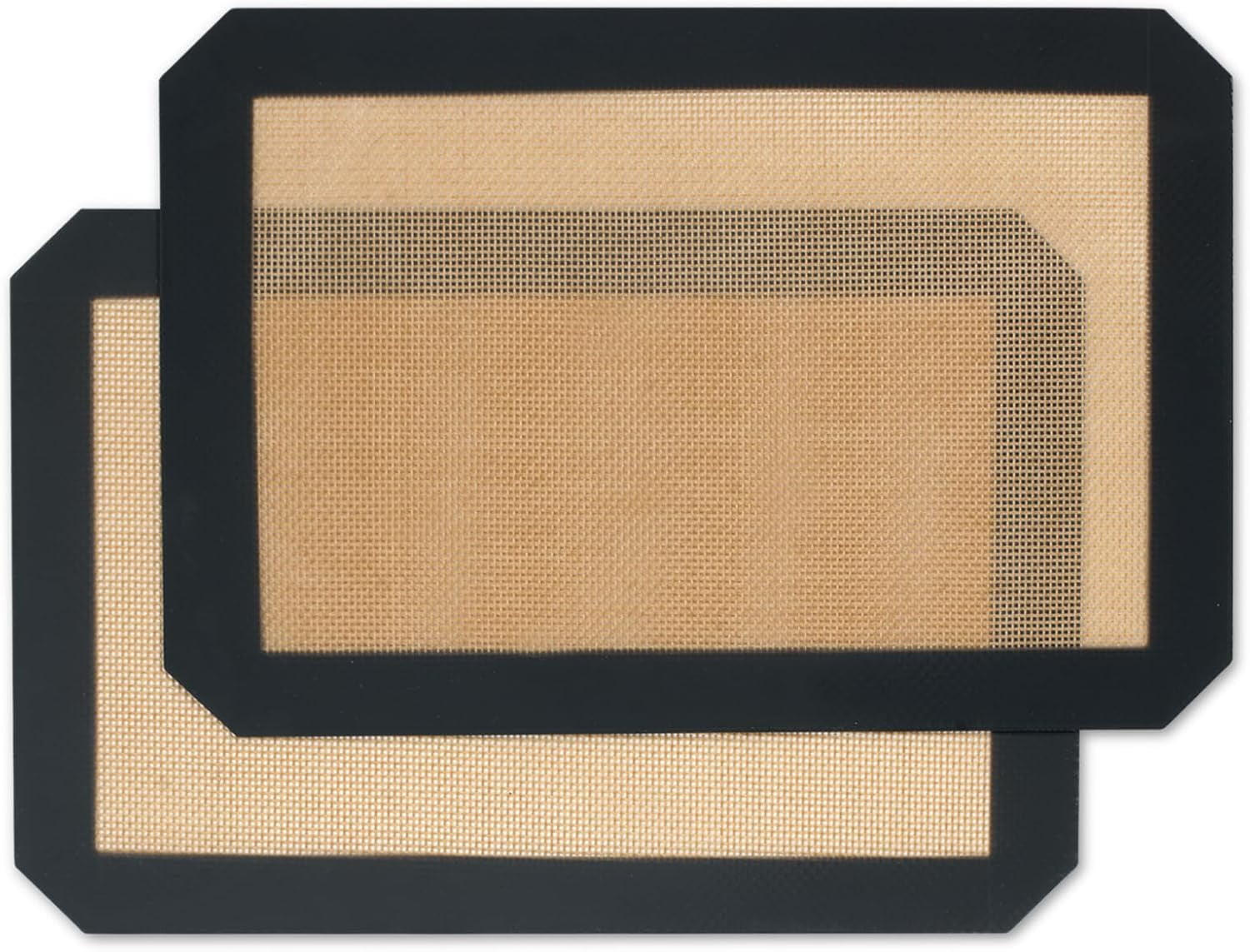 Silicone Baking Mat,Silicone Mat,2 Pack Reusable Non-Stick Mat,Food Safe Mats for Baking, Oven Sheet Making Cookies, Macaroons, Bread,(11.8"L x 8.3"W)