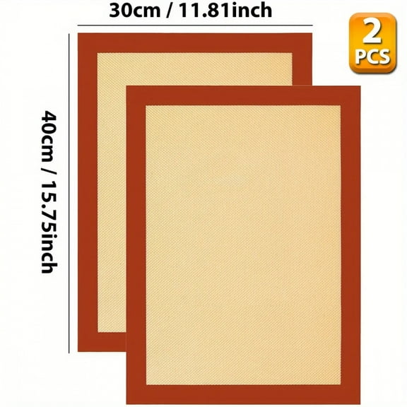 Silicone Baking Mats Reusable Baking Mats Heat Resistant Non-Stick Oven Liner Sheet Cookie Kitchen Accessories