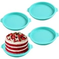 thumbnail image 1 of Silicone Baking Mold, 4 Pcs 8" Nonstick Leakproof Round Cake Pan, Round Silicone Molds Set For Birthday Wedding Tier Cake - Send Goods From Local Warehous, 1 of 5
