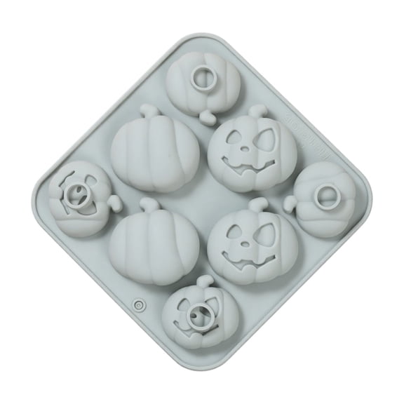 Silicone Baking Mold, 8-Cavity Grade Halloween Pumpkin Jack O' Lantern Silicone Mold, for Home Bakers, Halloween Party Hosts, and Diy Craft Enthusiasts, Make Homemade Halloween