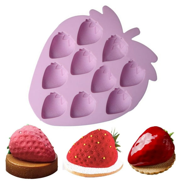 Silicone Baking Mold Baking Mold Strawberry Shape Food Grade Easy Release Diy Cake Decorating Tool Reusable Chocolate Candy Silicone Mould Kitchen