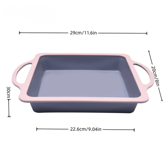 Silicone Baking Mold Silicone Baking Mold with Steel Ring, Two Tone Cake Pan for Cheesecake, Non Stick Flexible Dessert Bakeware, Springform Cake Mold for Oven and Freezer Cake Pan