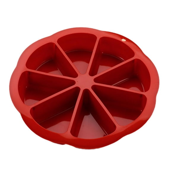 Silicone Baking Molds-8 Triangle Cavity Silicone Cake Portion Mould Cake Pan Slices Pastry Pan Pizza Slices Pan Cornbread Mold and Soap Mould,DIY Baking Tool