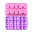 thumbnail image 1 of Silicone Baking Molds Set - 10 Cavity Paw & 18 Cavity Bone Shapes, Food-Grade Silicone, Non-Stick & Easy Clean, For Homemade Treats, Biscuits, Chocolates, Candies, Ideal For, 1 of 7