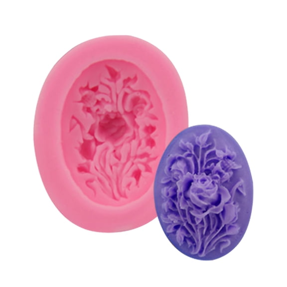 Silicone Baking Mould Flower Designs for Creative Desserts Easy Washing Reuses Nonstick Surfaces