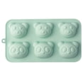 thumbnail image 1 of Silicone Baking Pan 6-Cavity Bear Mold Non-Stick Cake Muffin Pan for Kitchen Baking, 1-Pack, 1 of 1