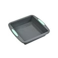 thumbnail image 1 of Silicone Baking Pan Gray Square - Non-Stick with Double Handles for Cakes Bread Desserts, 1 of 8