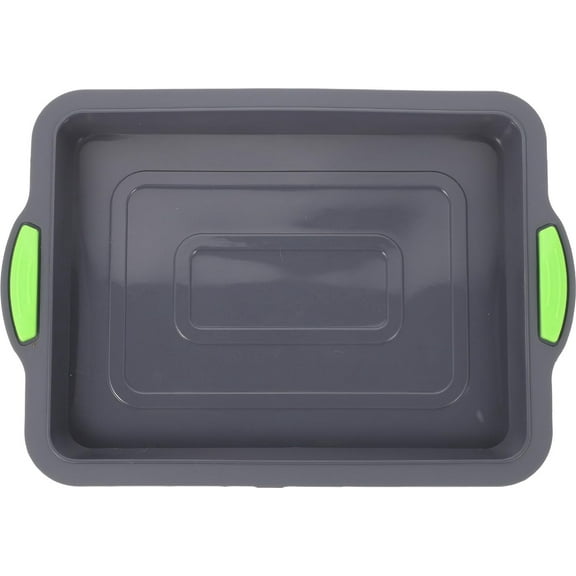 Silicone Baking Pans Baking Sheet Brownie Pan Rectangular Cake Pan Silicone Cake Molds Nonstick Bakeware Cookie Sheets Cake Pan - Grey