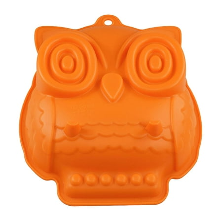 Silicone Baking Set with Pumpkin and Owl Shapes, Non-Stick Easy Release Cake Pan for Candy and Jelly, Dishwasher Safe for Easy Cleaning