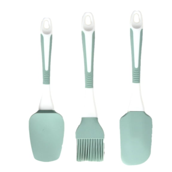 Silicone Baking Tool Set Spatula, Scraper Cream Mixer Brush, Heat Resistant Non Stick Utensils, Flexible Food Grade Kitchen Tools, Soft Handle Baking Set, Easy Clean Cooking Decorating Kit