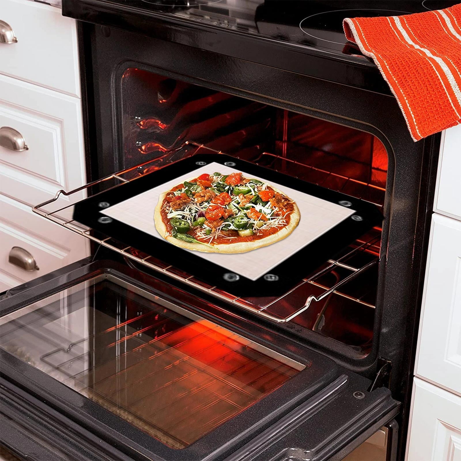 Silicone Baking Tray, 8.27 x 8.27 in Silicone Baking Mat with Snap ...