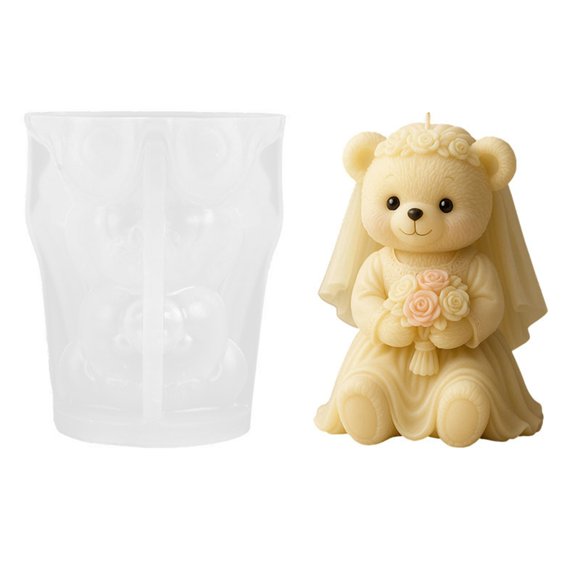 Silicone Balloon Bear for Soap Chocolate Crafting High Temperature Safe
