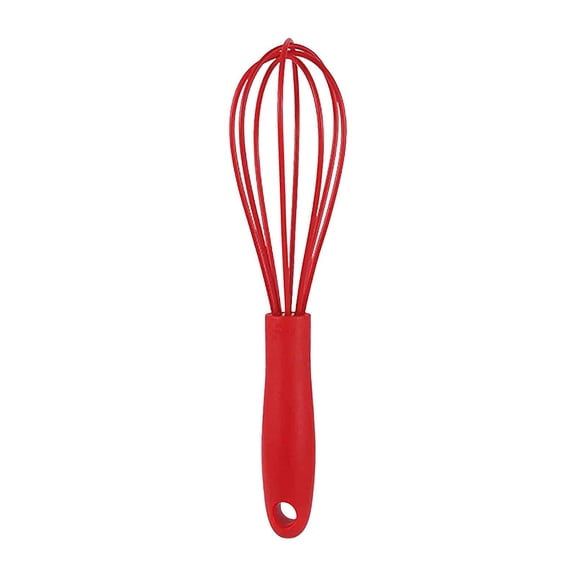 Silicone Balloon Whisk, Heat Resistant Non Scratch Coated Kitchen Whisks for Cooking Nonstick Cookware, Balloon Egg Wisk Perfect for Blending, Baking, Beating