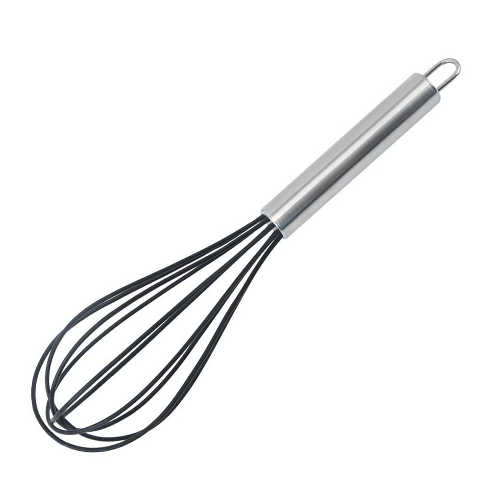 Silicone Kitchen Whisk 10 Inch Silicone Whisk Egg Beater Very Sturdy  Kitchen Wire Balloon 600ºF Heat Resistant