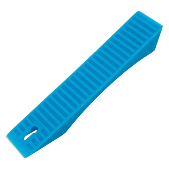 Silicone Barbell Wedge for Weight Lifting, Anti-Slip Deadlift Loading Ramp with Textured Base for Safe Plate Unloading, for Bumper and Iron Plates on Gym or Home Flooring(Blue)