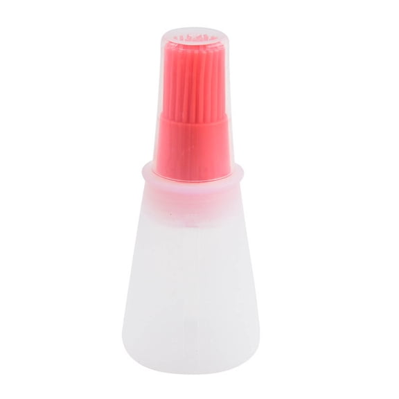 Silicone Basting Brush For Cooking Oil Brush With Bottle For BBQ Grilling Kitchen Barbecue Home Cook Basting Tool(Red)