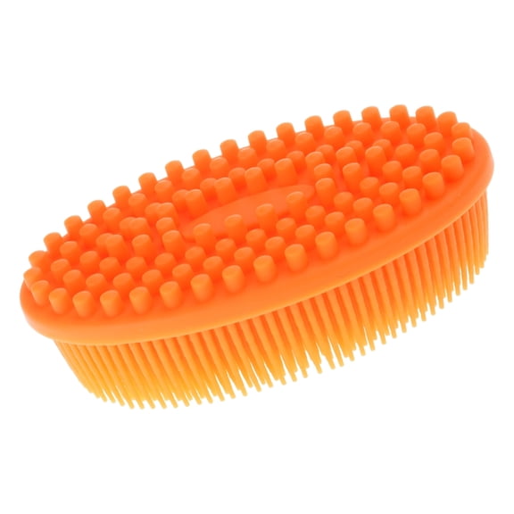 Silicone Bath Brush For Sensitives Skin Gentle Exfoliation Ergonomic Non Slip Handle