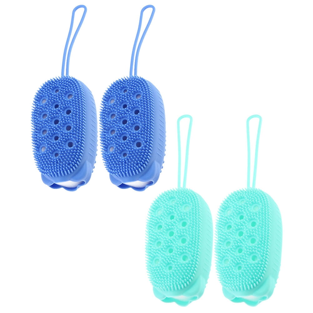 Silicone Bath Brush Shower Silica Gel Gentle Peeling Exfoliant Body