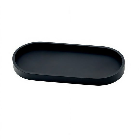 Silicone Bathroom Vanity Tray Soap Dispenser Countertop Storage Plate Holder